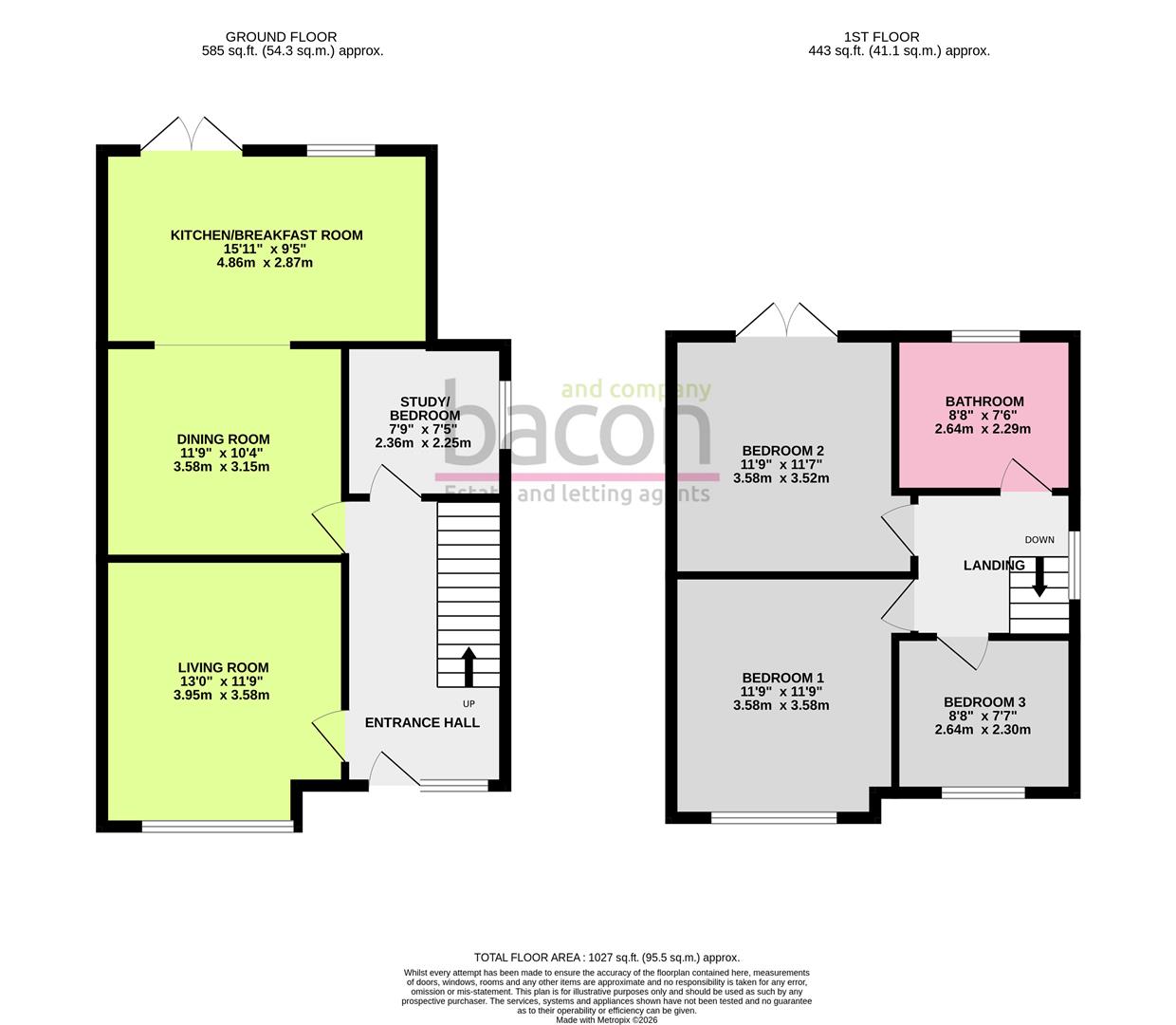 Floor Plan | House - End Terrace | Goldsmith Road, Worthing, BN14 | For Sale